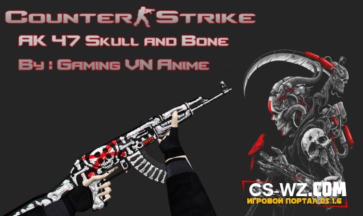 AK-47 Skull and Bone